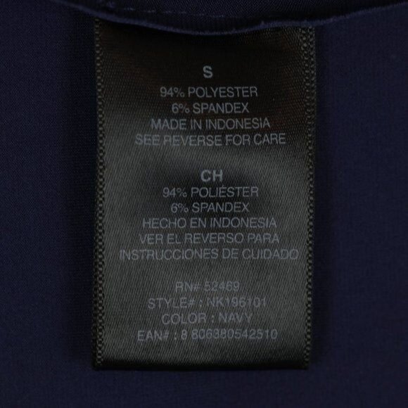 Norma Kamali Women's Small Navy V-Neck Ruched Empire Waist Knit Mini Dress - Picture 7 of 7